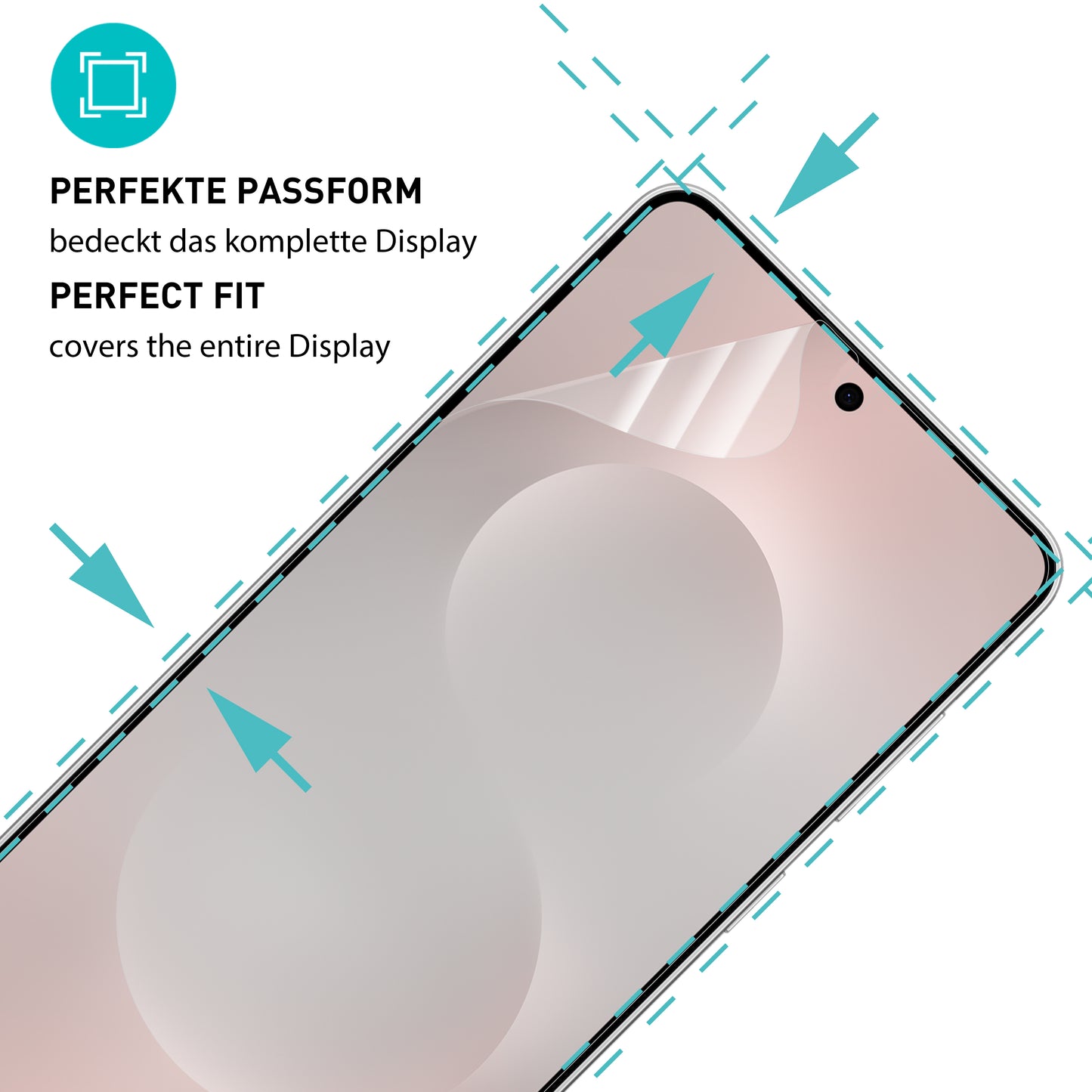 smartect TPU Schutzfolie Klar für Samsung Galaxy S25 Edge, 2 x Front + 2 x Cam