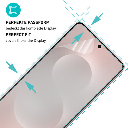 smartect TPU Schutzfolie Klar für Samsung Galaxy S25 Edge, 2 x Front + 2 x Cam