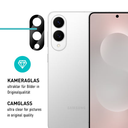 smartect TPU Schutzfolie Klar für Samsung Galaxy S25 Edge, 2 x Front + 2 x Cam