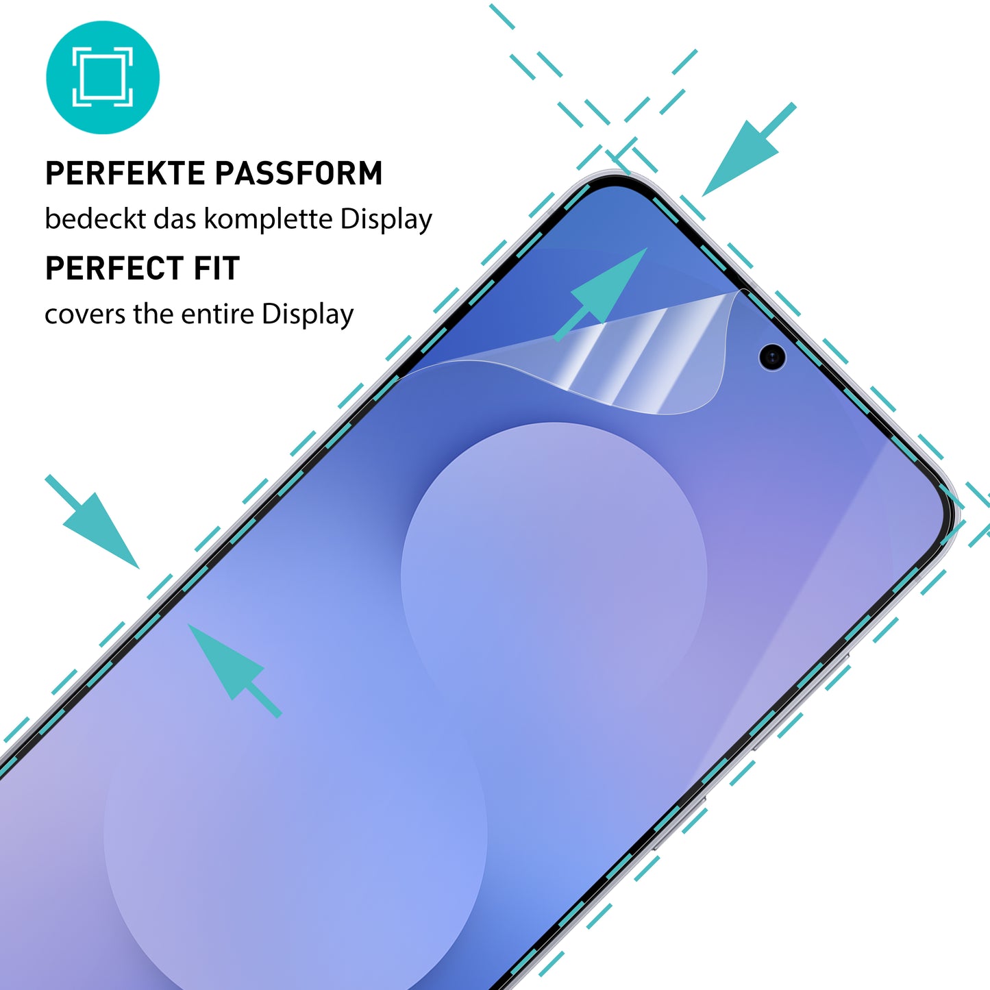 smartect TPU Schutzfolie Klar für Samsung Galaxy S25 FE, 2 x Front + 2 x Cam