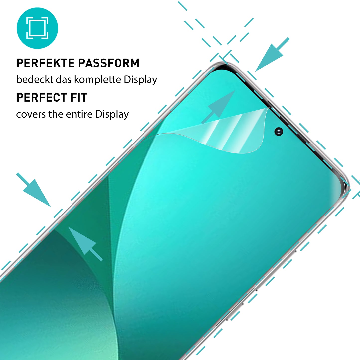 smartect TPU Schutzfolie Klar für Xiaomi 12 Pro, 2 x Front