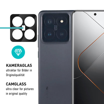 smartect TPU Schutzfolie Klar für Xiaomi 14 Pro, 2 x Front + 2 x Cam