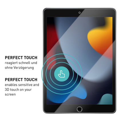 smartect Schutzglas Klar für Apple iPad 9./8./7. Gen. 10,2"(2021/2020/2019), 2 Stück