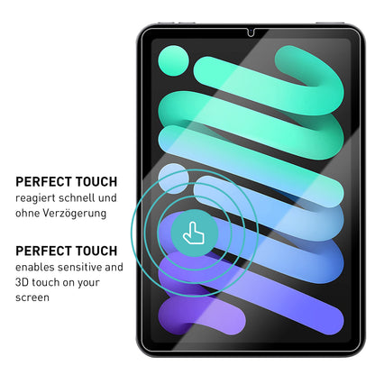 smartect Schutzglas Klar für iPad mini 6 2021, 2 Stück