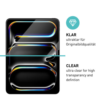smartect Schutzglas Klar für iPad Pro 2024 11.0", 2 Stück