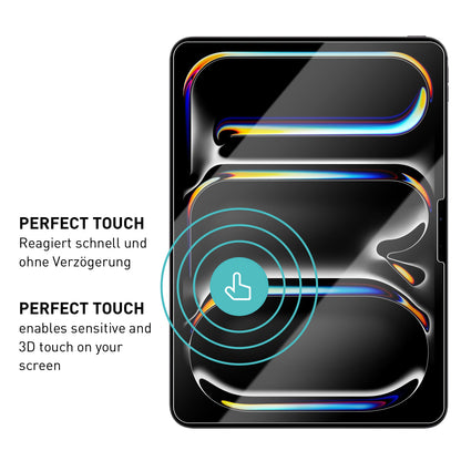 smartect Schutzglas Klar für iPad Pro 2024 11.0", 2 Stück