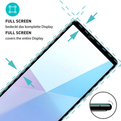 smartect Schutzglas Full Screen für Sony Xperia 10 VI, 2 Stück