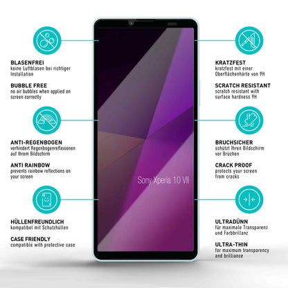 smartect Schutzglas Full Screen für Sony Xperia 10 VII (New), 2 Stück