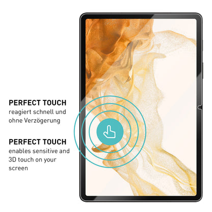 smartect Schutzglas Klar für Samsung Galaxy Tab S8 / Tab S7, 2 Stück