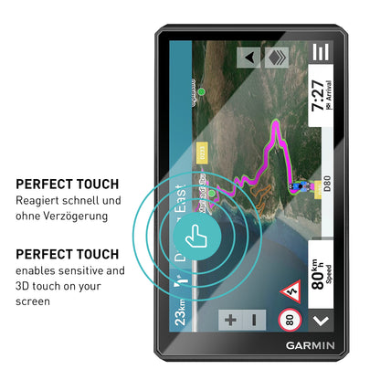 smartect Schutzglas Klar für Garmin Zumo XT2, 2 Stück