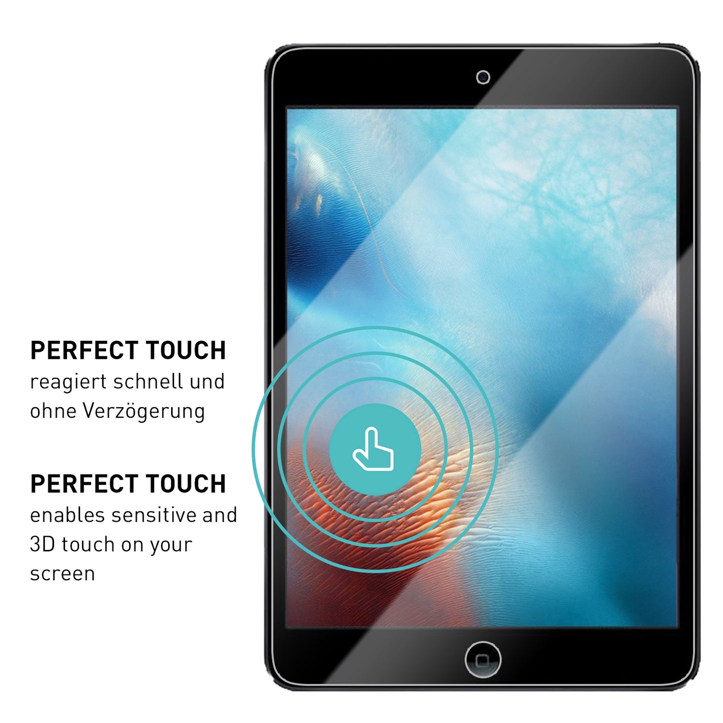 smartect Schutzglas Klar für iPad mini 3 / mini 2 / mini, 2 Stück