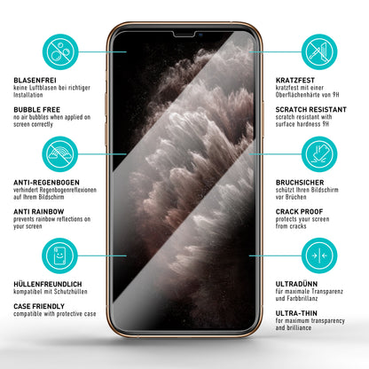 smartect Schutzglas Klar für iPhone 11 Pro Max / iPhone XS Max, 2 Stück