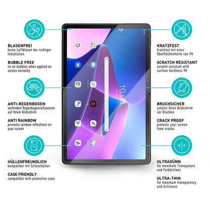 smartect Schutzglas Klar für Lenovo Tab M10 Plus (3rd Gen) 10.6", 2 Stück