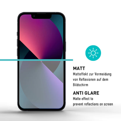 smartect Schutzglas Matt für iPhone 13 mini, 2 Stück