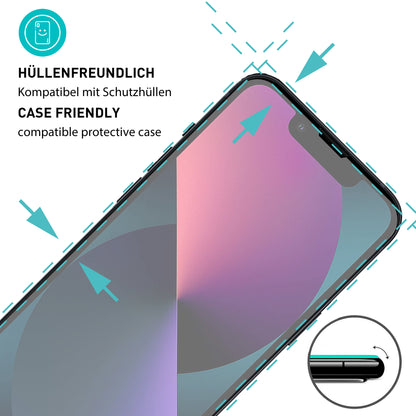 smartect Schutzglas Matt für iPhone 13 mini, 2 Stück