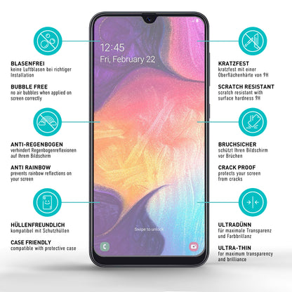 smartect Schutzglas Matt für Samsung Galaxy A50 / A50s / M30s / M31 / M21, 2 Stück