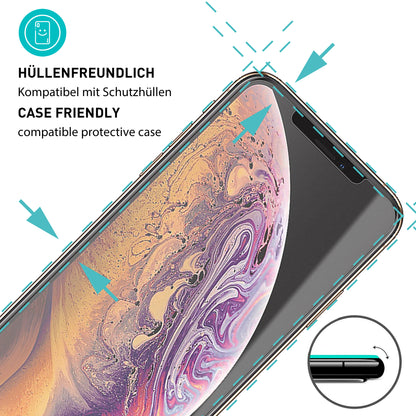 smartect Schutzglas Matt für iPhone XS Max, 2 Stück