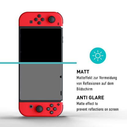 smartect Schutzglas Matt für Nintendo Switch 2019 / 2018 / 2017, 2 Stück