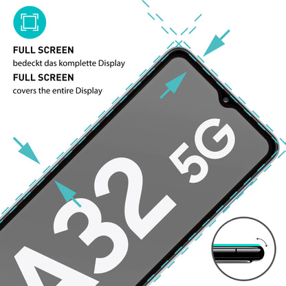 smartect Schutzglas Full Screen Matt für Samsung Galaxy A32 5G, 2 Stück