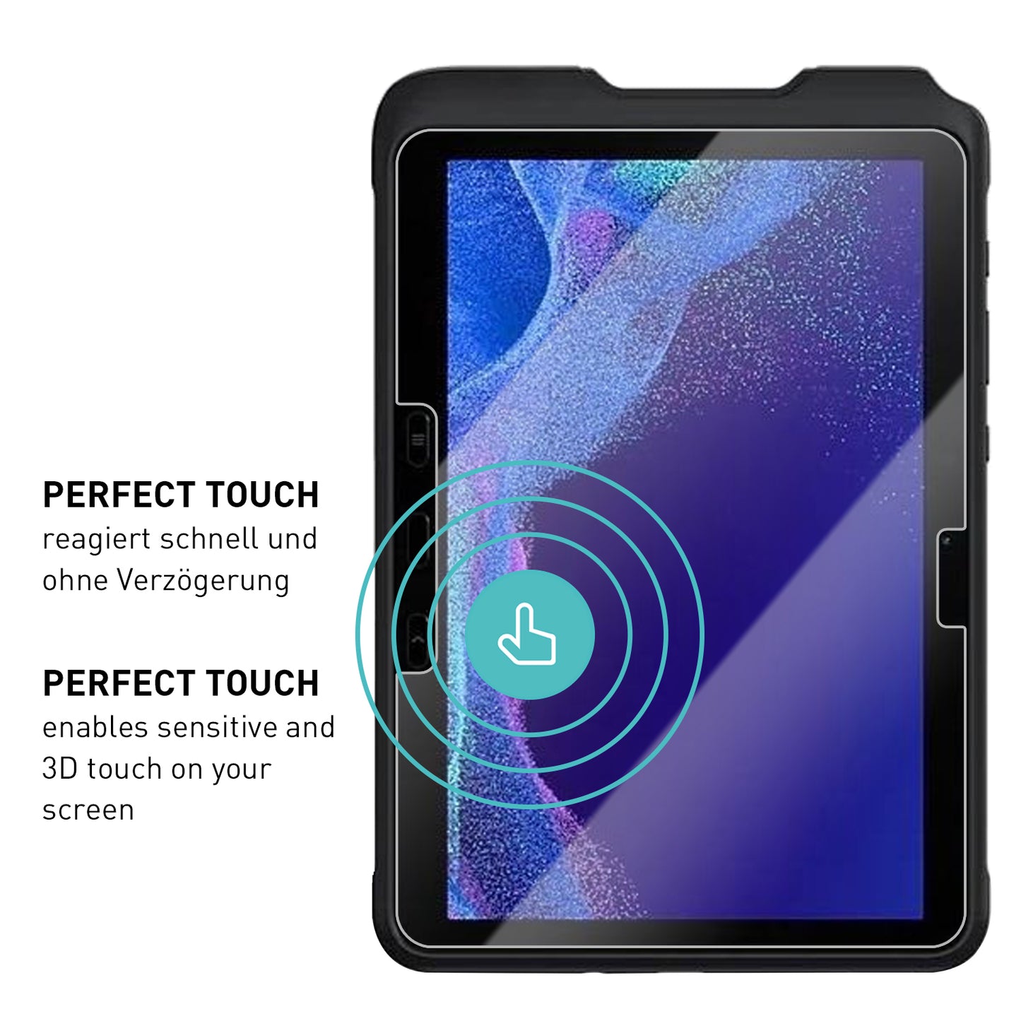 smartect Schutzglas Klar für Samsung Galaxy Tab Active 4 Pro, 2 Stück