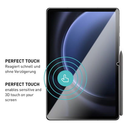 smartect Schutzglas Klar für Samsung Galaxy Tab S9 FE, 2 Stück