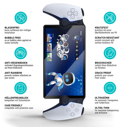 smartect Schutzglas Klar für Sony Playstation Portal Remote Player, 2 Stück