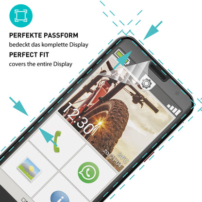 smartect TPU Schutzfolie Klar für Emporia Smart 5, 2 x Front