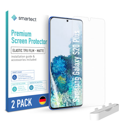 smartect TPU Schutzfolie Matt für Samsung Galaxy S20 Plus, 2 x Front