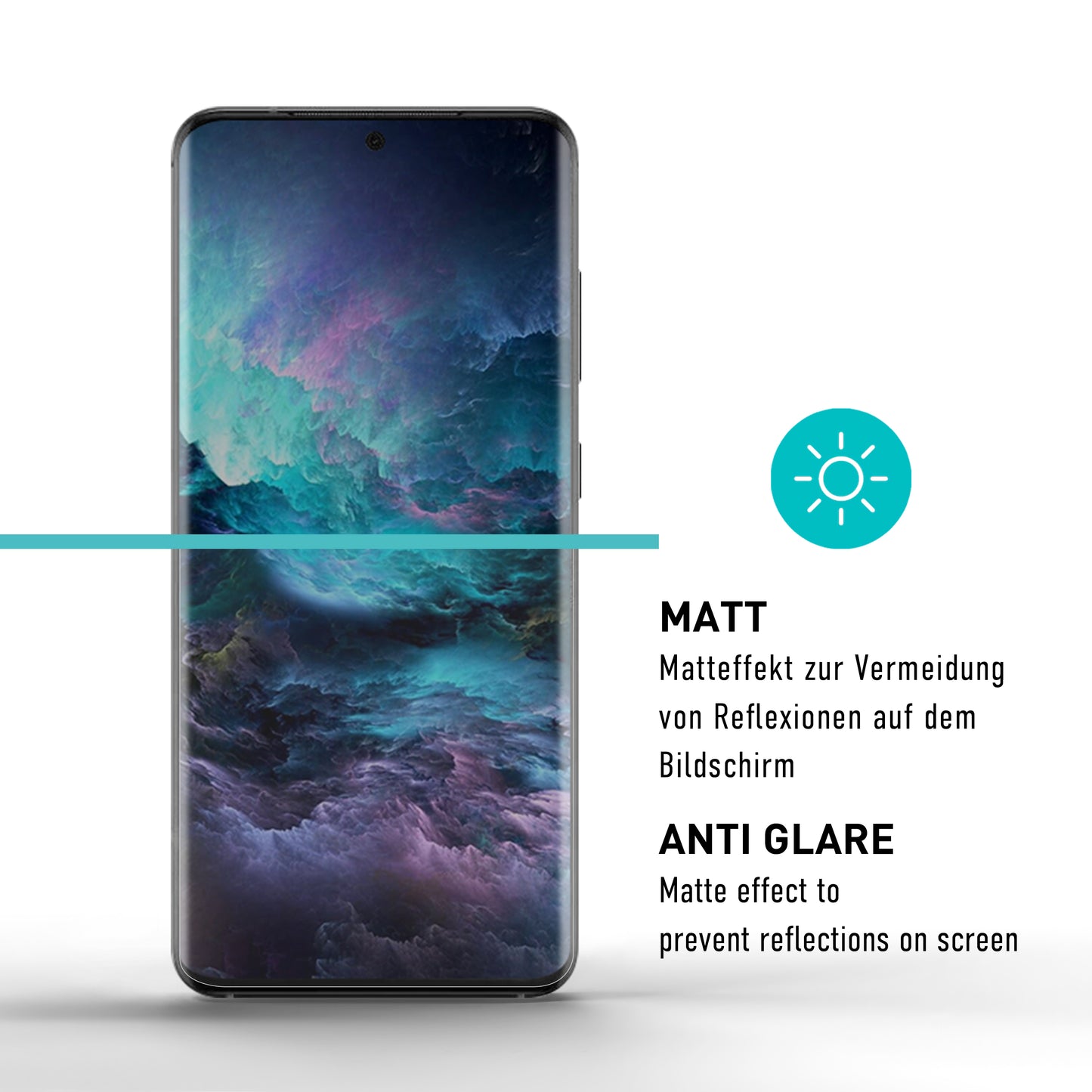 smartect TPU Schutzfolie Matt für Samsung Galaxy S21 Ultra, 2 x Front