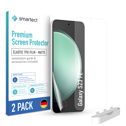 smartect TPU Schutzfolie Matt für Samsung Galaxy S23 FE, 2 x Front