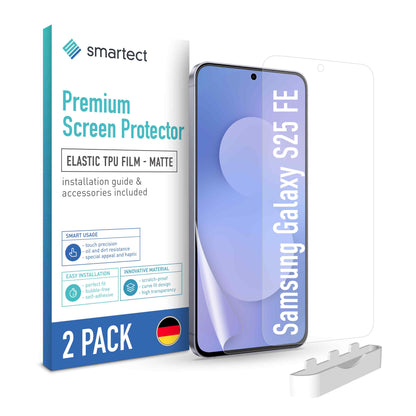 smartect TPU Schutzfolie Matt für Samsung Galaxy S25 FE, 2 x Front