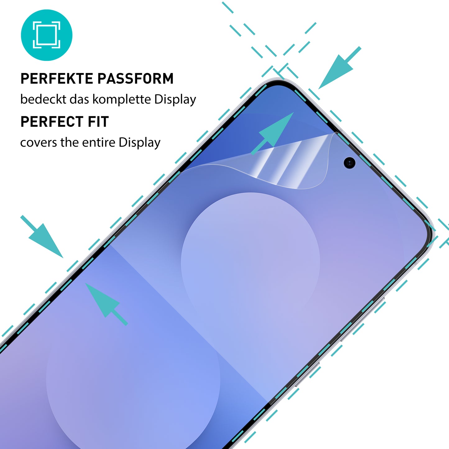 smartect TPU Schutzfolie Matt für Samsung Galaxy S25 FE, 2 x Front