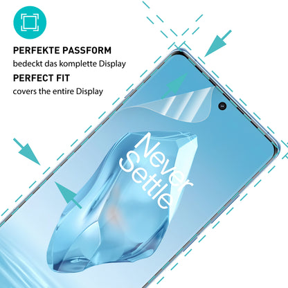 smartect TPU Schutzfolie Klar für OnePlus 12R, 2 x Front