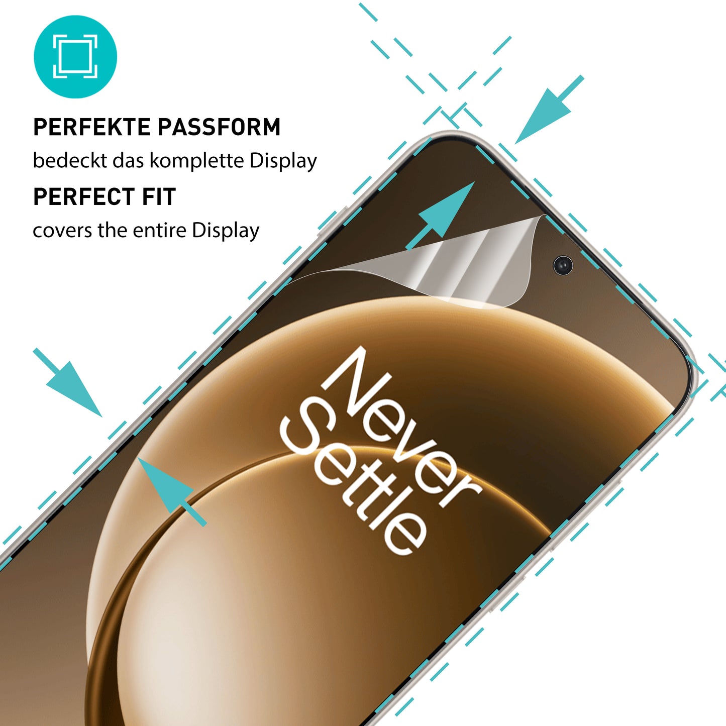 smartect TPU Schutzfolie Klar für OnePlus 15, 2 x Front