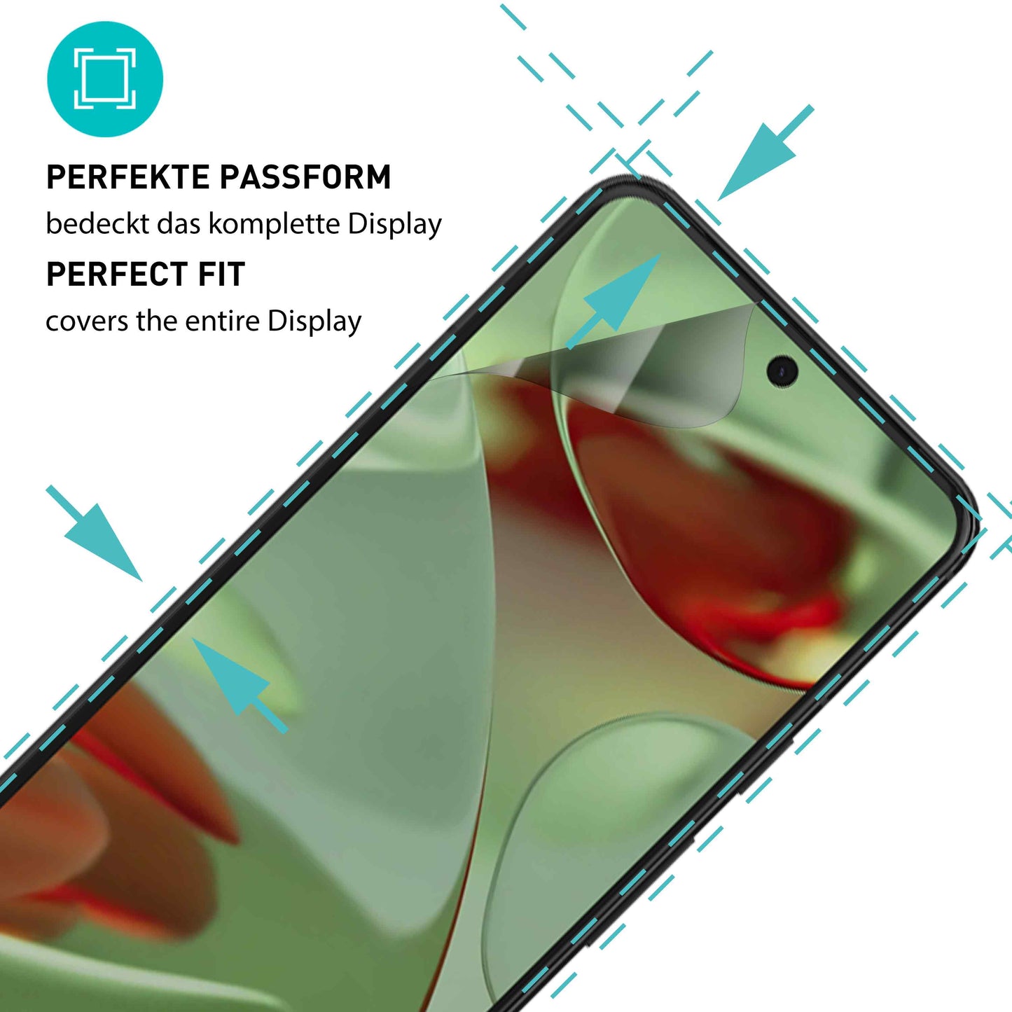 smartect TPU Schutzfolie Privacy für Google Pixel 9, 2 x Front