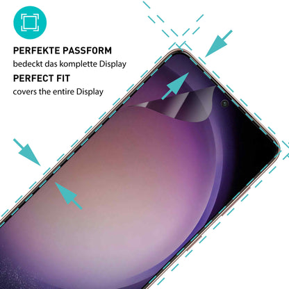 smartect TPU Schutzfolie Privacy für Samsung Galaxy S23, 2 x Front