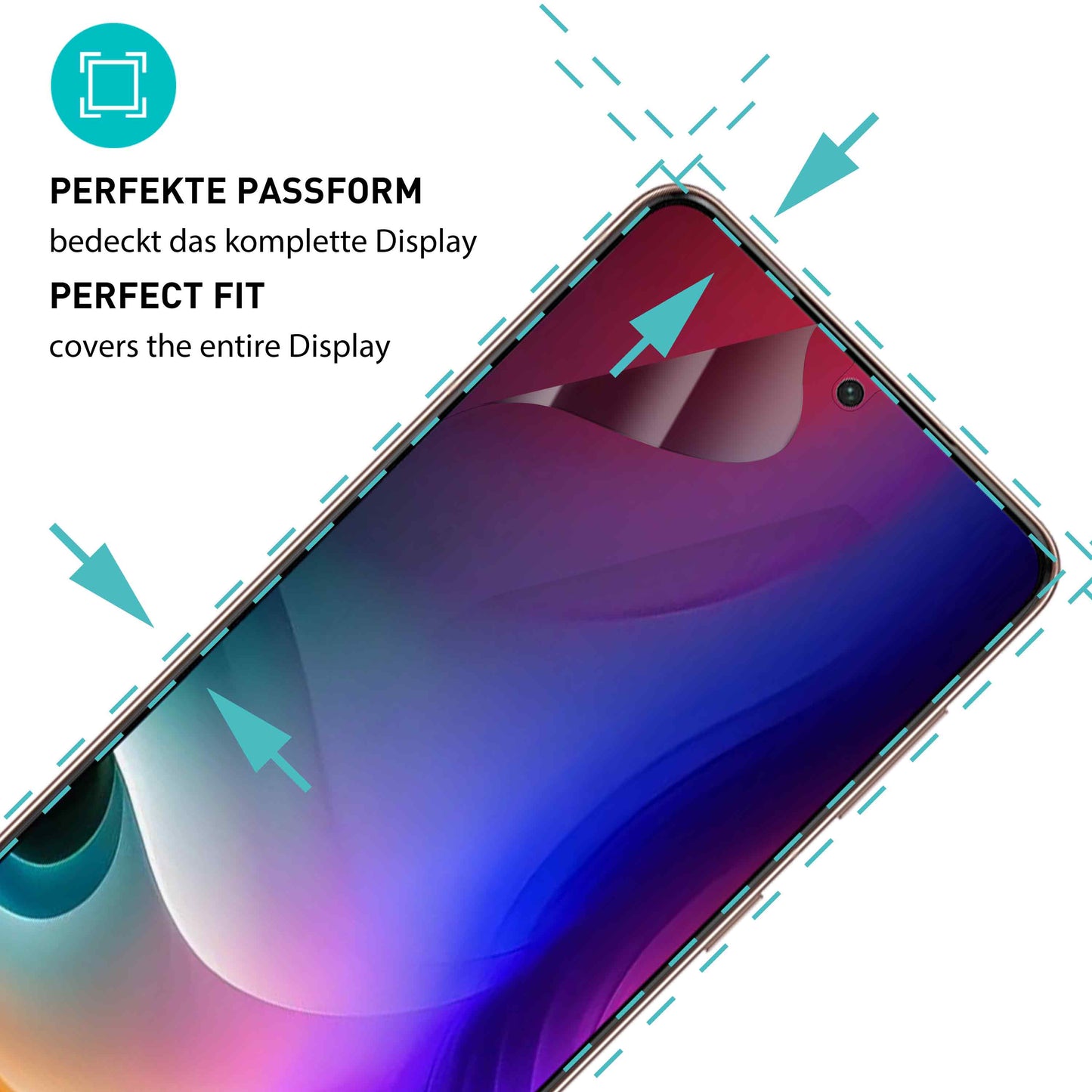 smartect TPU Schutzfolie Privacy für Samsung Galaxy S24 Plus, 2 x Front