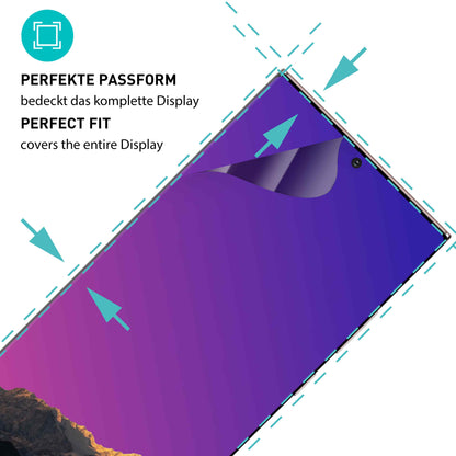 smartect TPU Schutzfolie Privacy für Samsung Galaxy S24 Ultra, 2 x Front