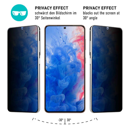smartect TPU Schutzfolie Privacy für Samsung Galaxy S21, 2 x Front