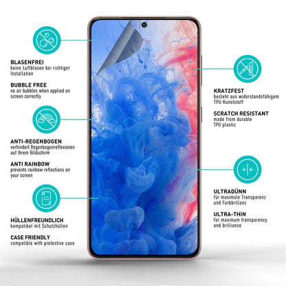 smartect TPU Schutzfolie Privacy für Samsung Galaxy S21, 2 x Front
