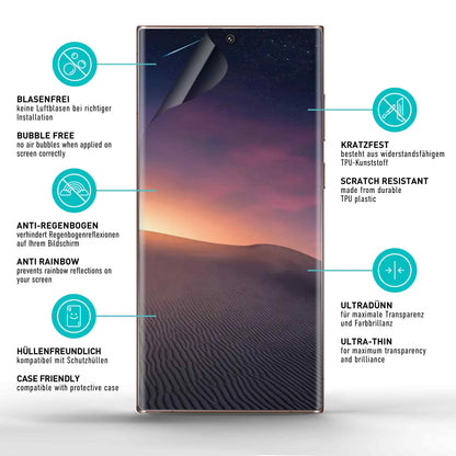 smartect TPU Schutzfolie Privacy für Samsung Galaxy S23 Ultra, 2 x Front