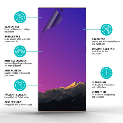 smartect TPU Schutzfolie Privacy für Samsung Galaxy S24 Ultra, 2 x Front