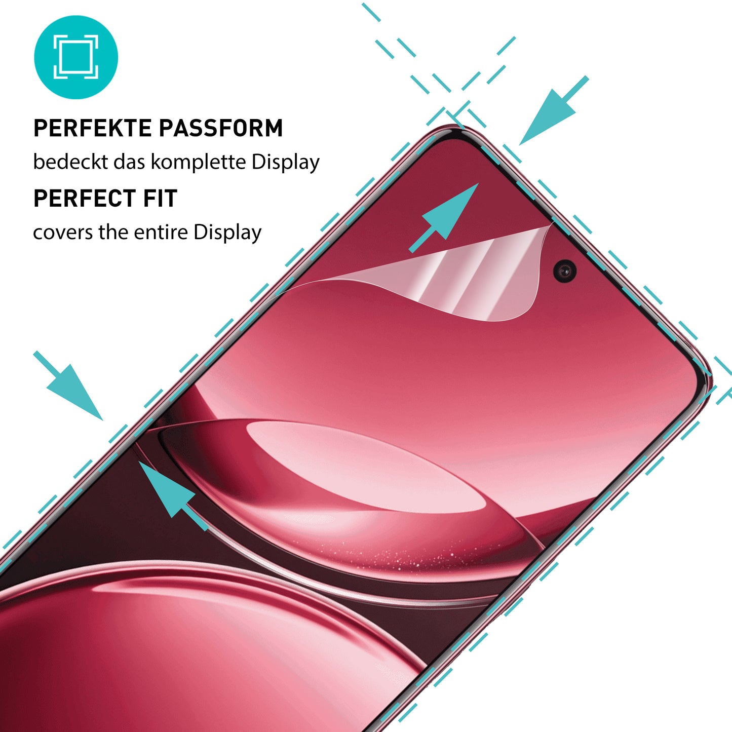 smartect TPU Schutzfolie Klar für Vivo V50 / V50E 5G, 2 x Front