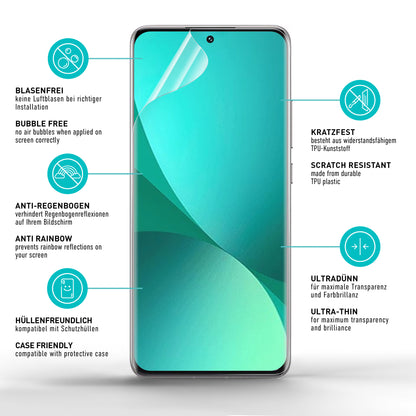 smartect TPU Schutzfolie Klar für Xiaomi 12 Pro, 2 x Front