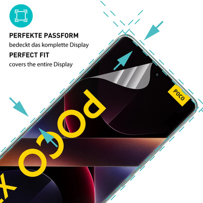 smartect TPU Schutzfolie Klar für Xiaomi Poco X7, 2 x Front