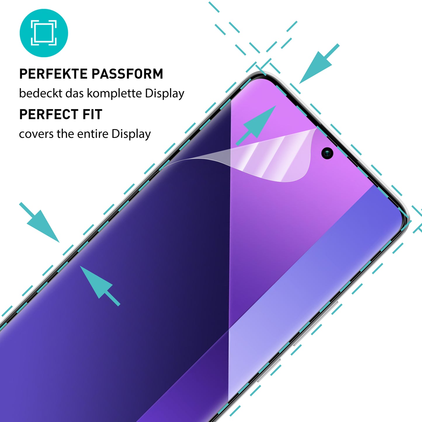 smartect TPU Schutzfolie Klar für Xiaomi Redmi Note 13 Pro+ 5G, 2 x Front