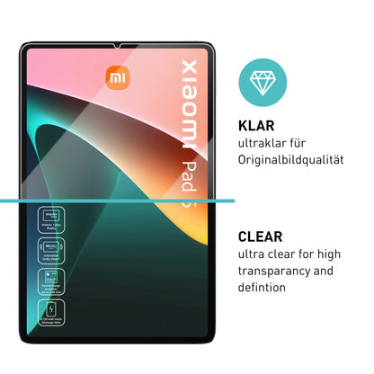 smartect Schutzglas Klar für Xiaomi Pad 5 / Pad 5 Pro 11.0 Zoll, 2 Stück