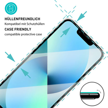 smartect Schutzglas Klar für iPhone 13 / 13 Pro, 3 Stück