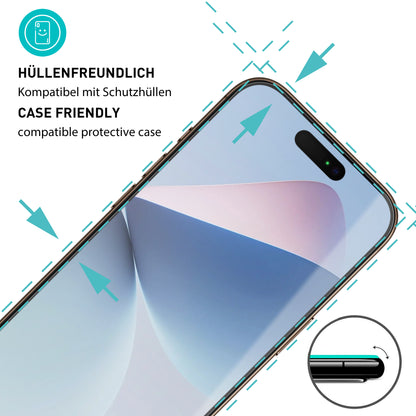 smartect Schutzglas Klar für Apple iPhone 17, 3 Stück