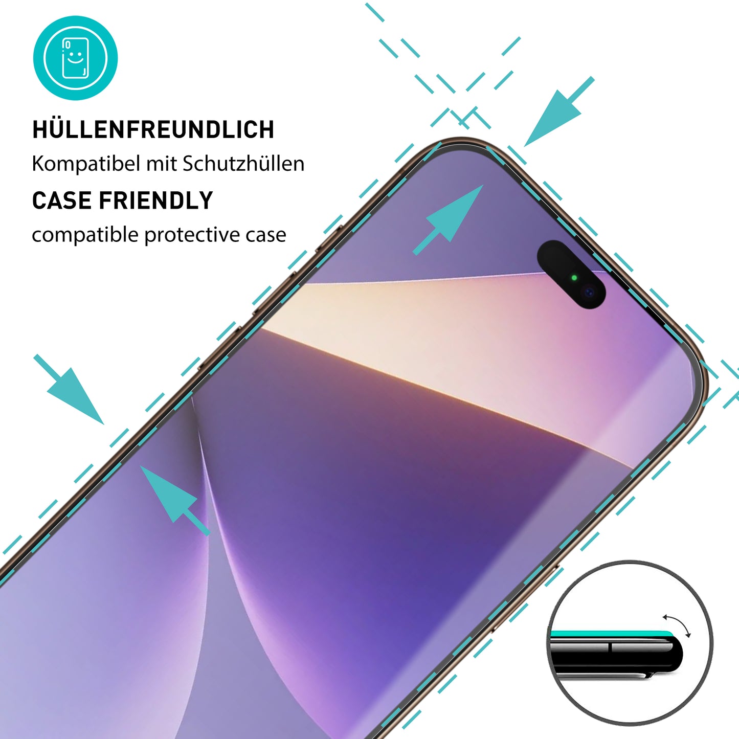 smartect Schutzglas Klar für Apple iPhone 17 Pro, 3 Stück